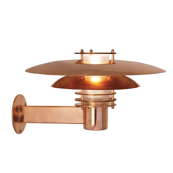 Phoenix IP54 Coastal Wall Light in Copper