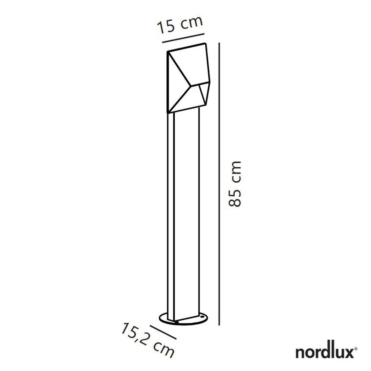 Pontio 15 IP54 Galvanised Coastal Bollard Light
