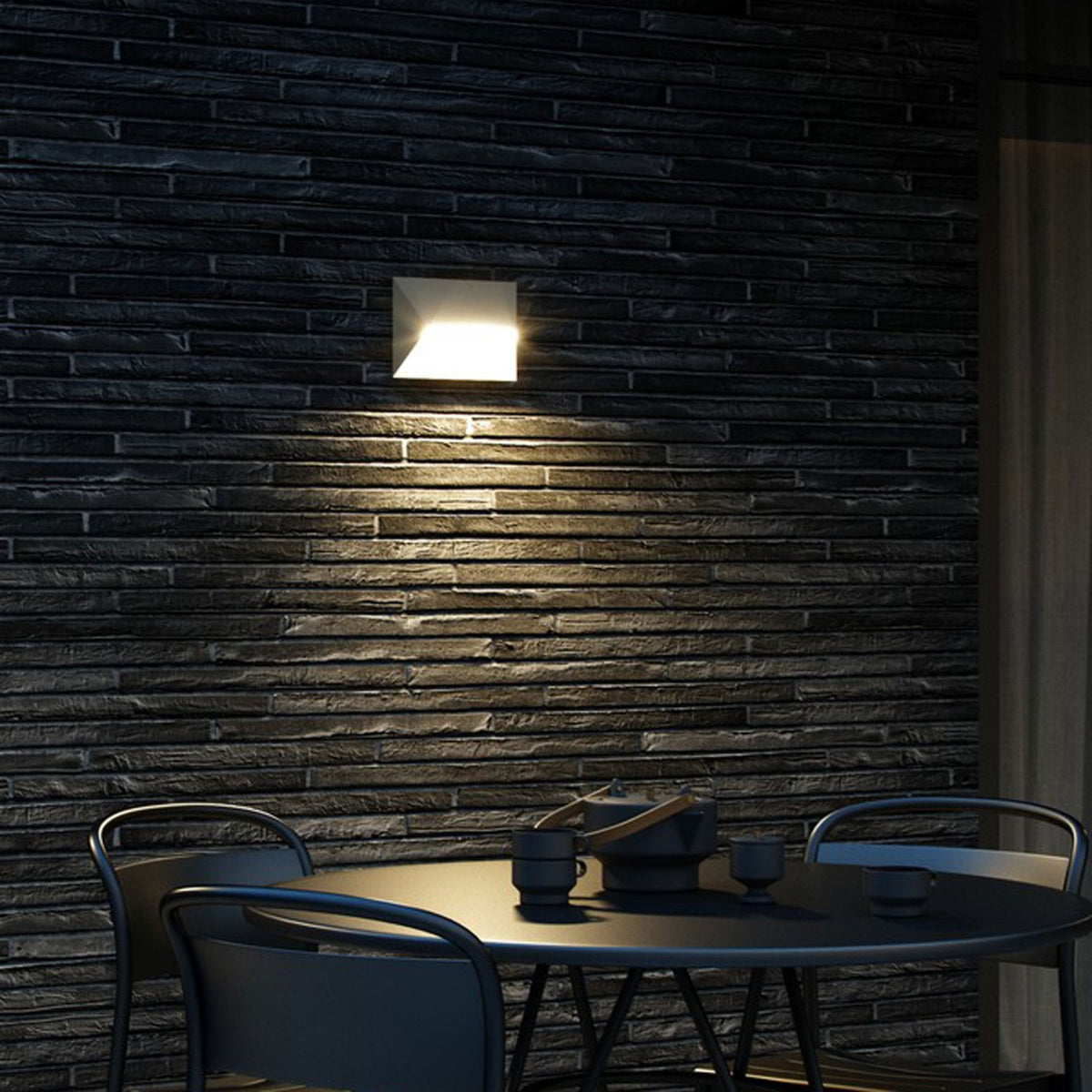 Pontio 27 IP54 Wall Light in Sand