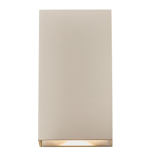 Rold Kubi IP54 LED Up and Down Wall Light in Sand