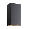 Rold Kubi IP54 LED Up and Down Wall Light in Black