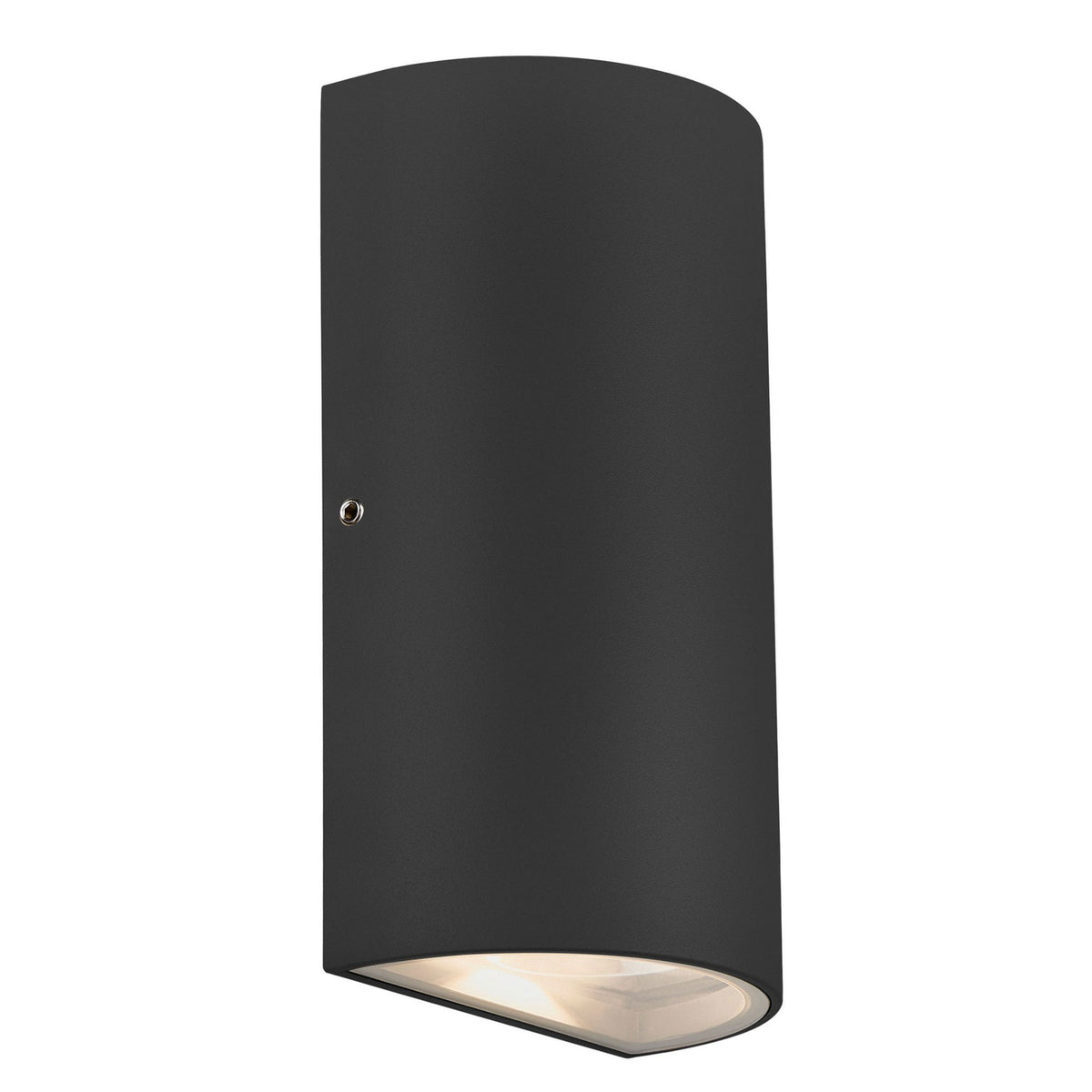 Rold Round IP54 LED Up and Down Wall Light in Black
