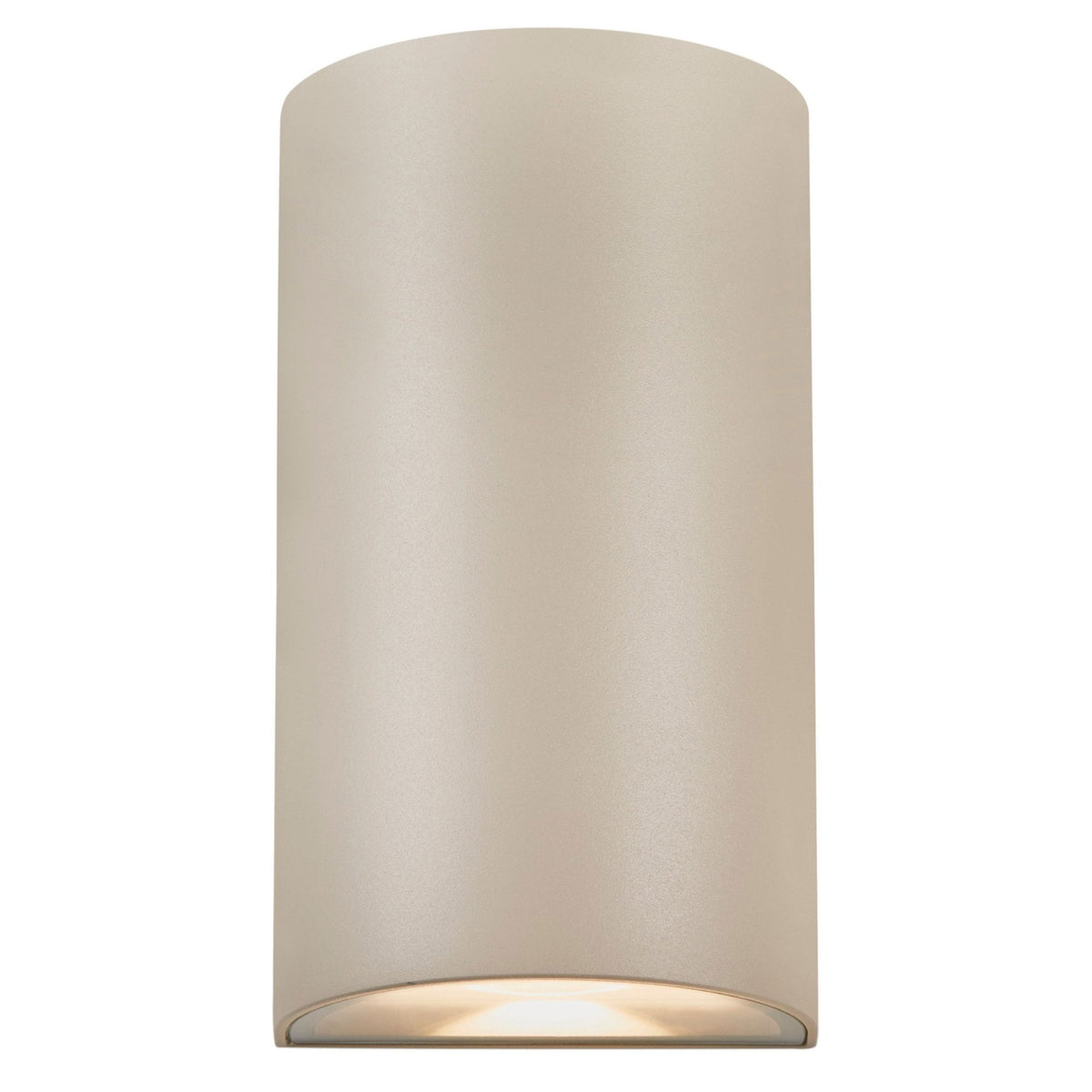 Rold Round IP54 LED Up and Down Wall Light in Sand