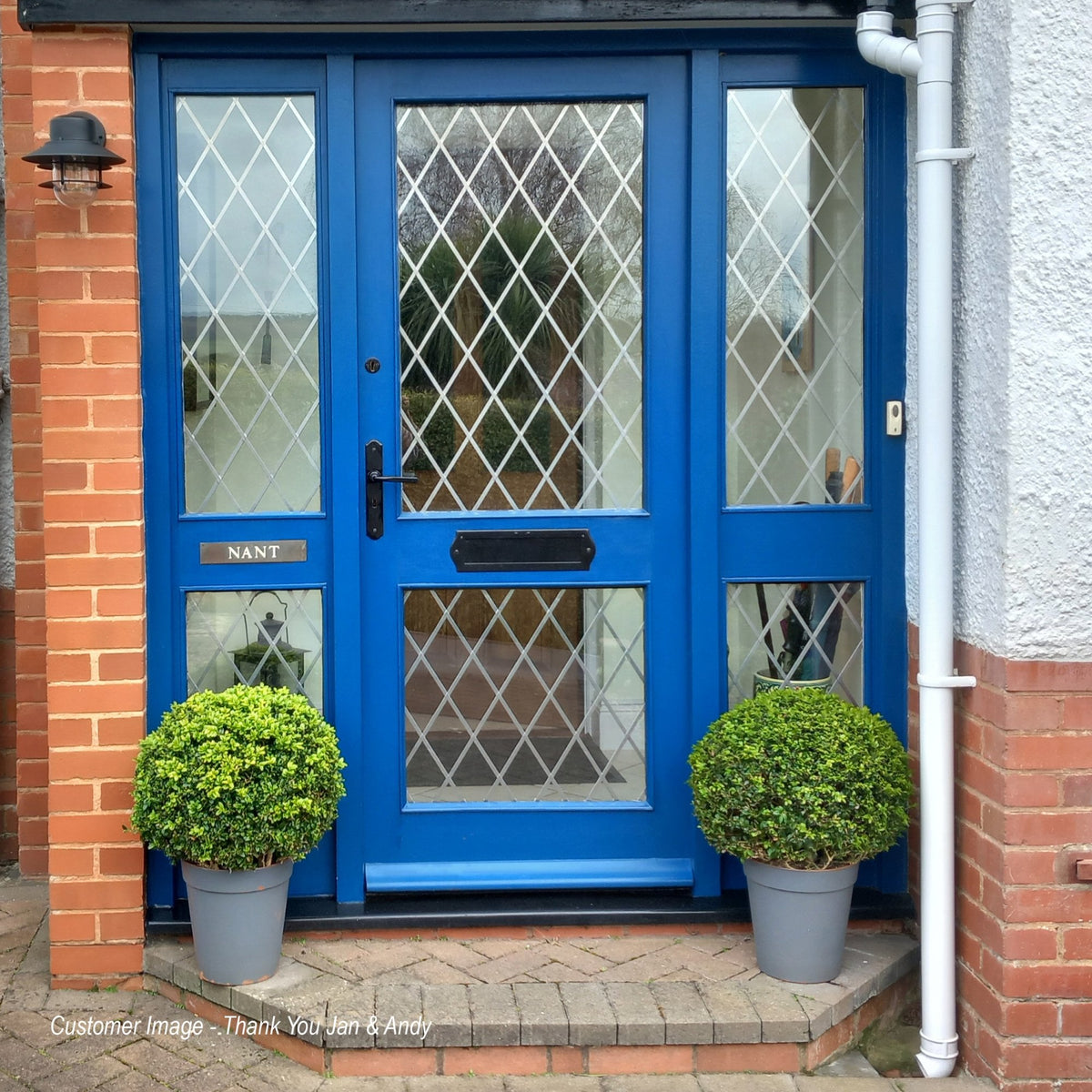 Copenhagen Stainless Steel Exterior Wall Light in Black