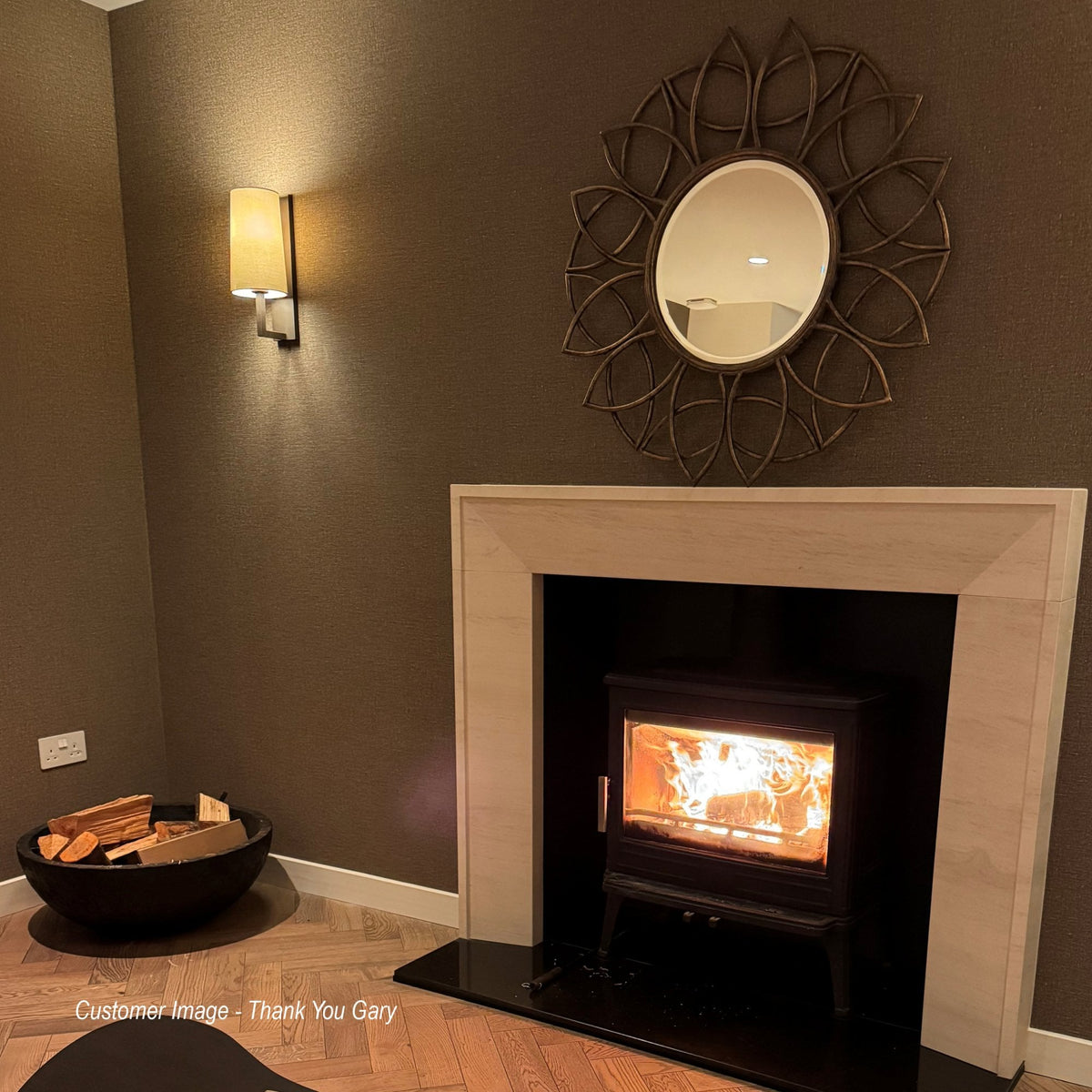 Riva 350 IP44 Wall Light in Bronze