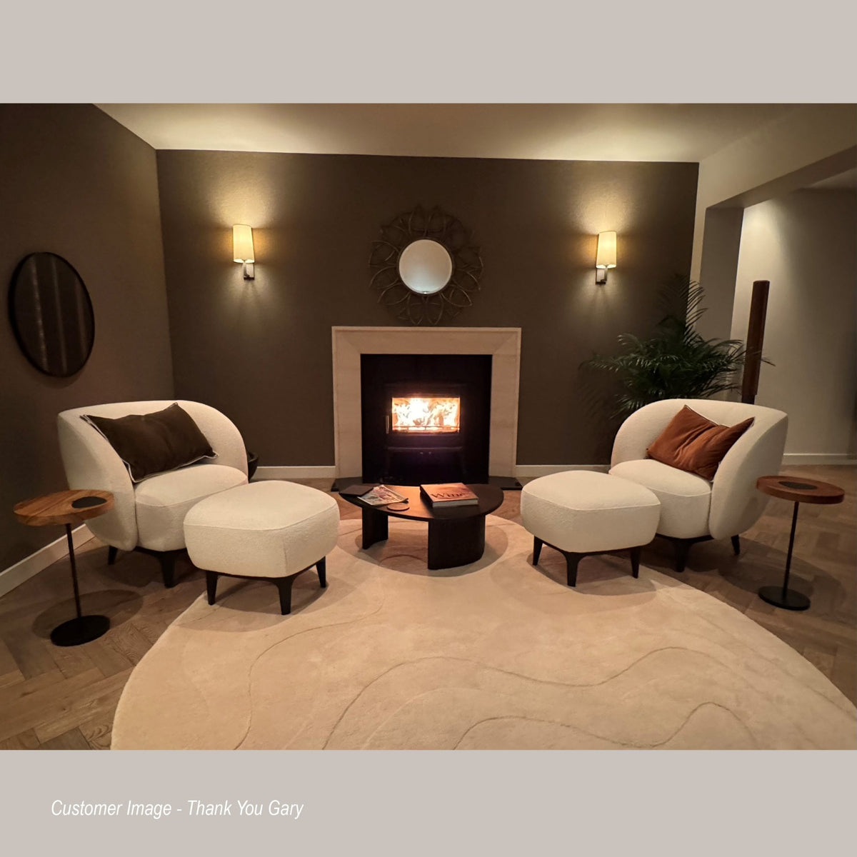 Riva 350 IP44 Wall Light in Bronze