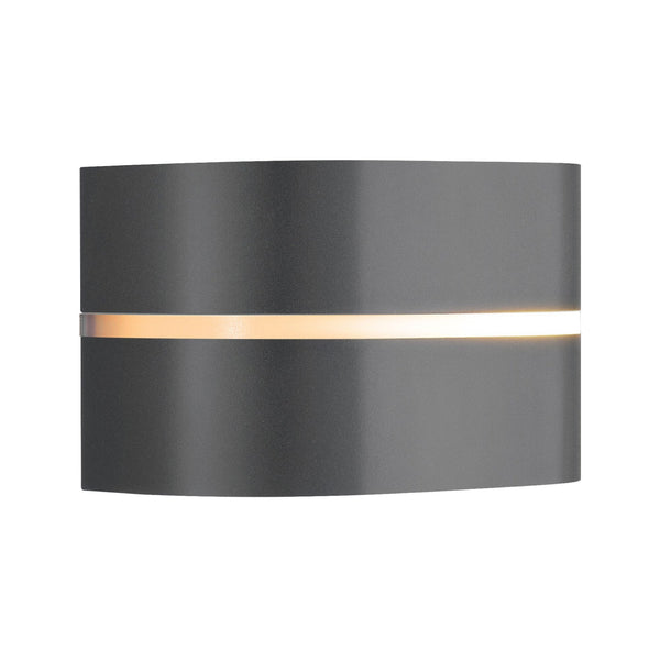 Sibelis Outdoor IP44 Up and Down Wall Light in Anthracite