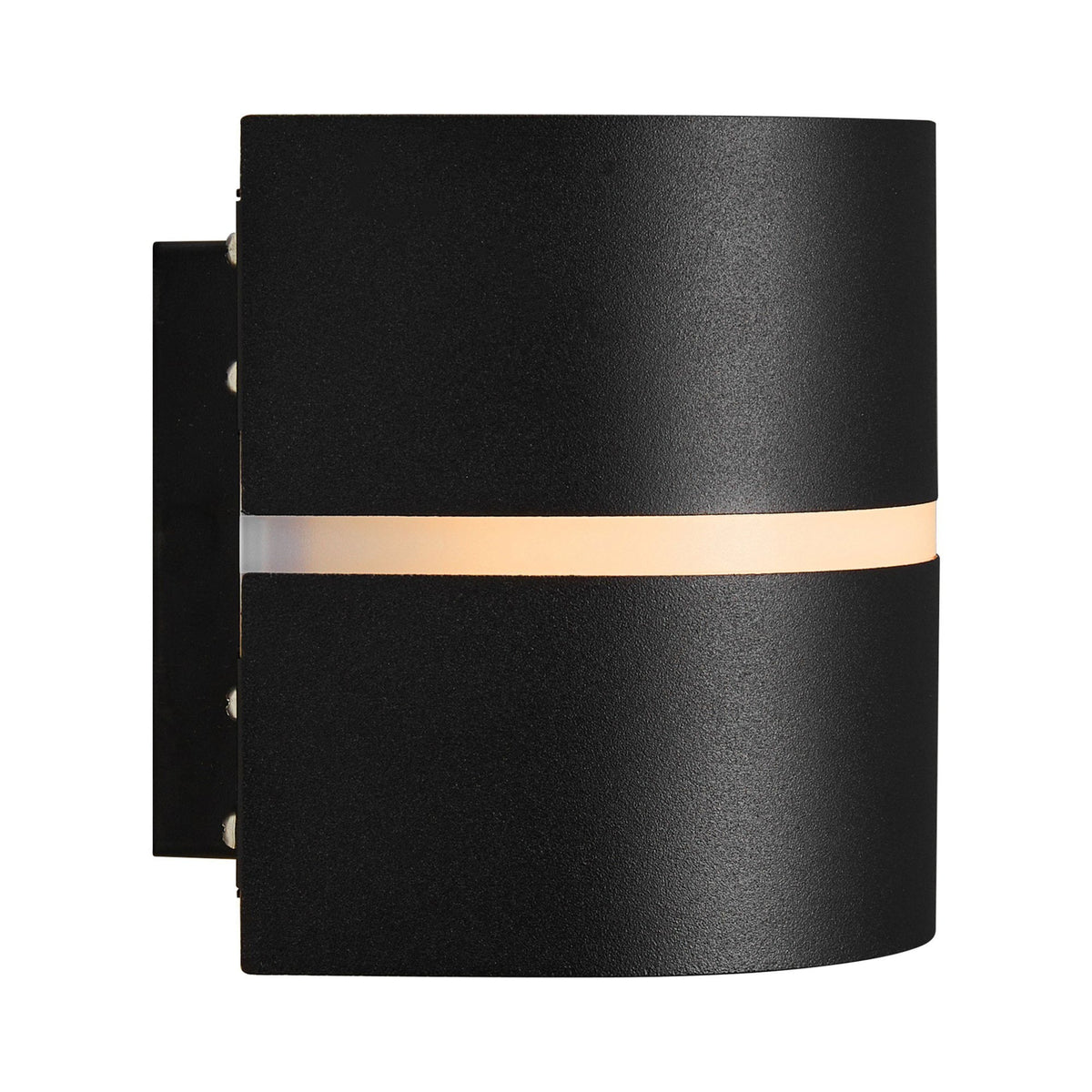 Sibelis Outdoor IP44 Up and Down Wall Light in Black