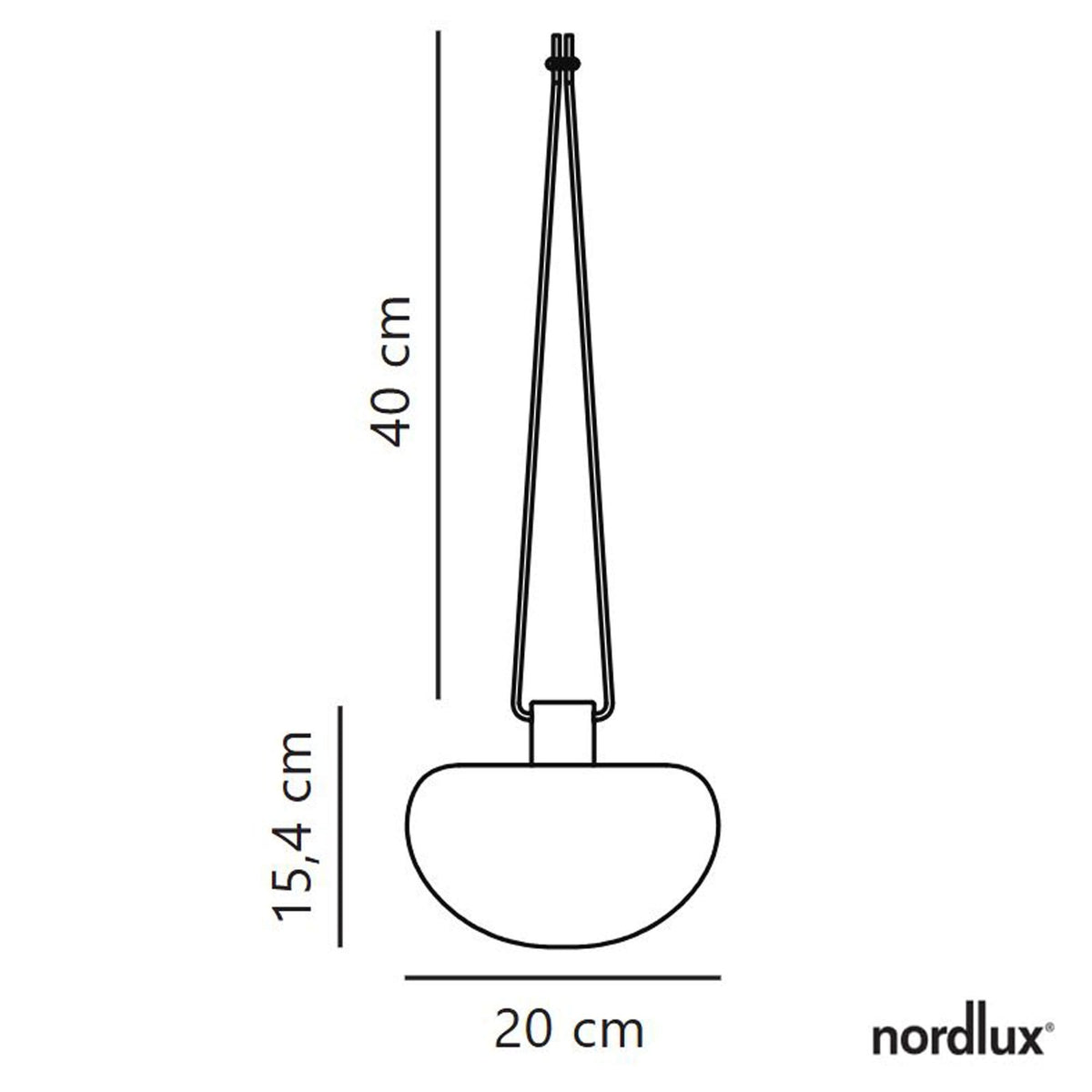 Sponge Rechargeable Pendant Light in Black