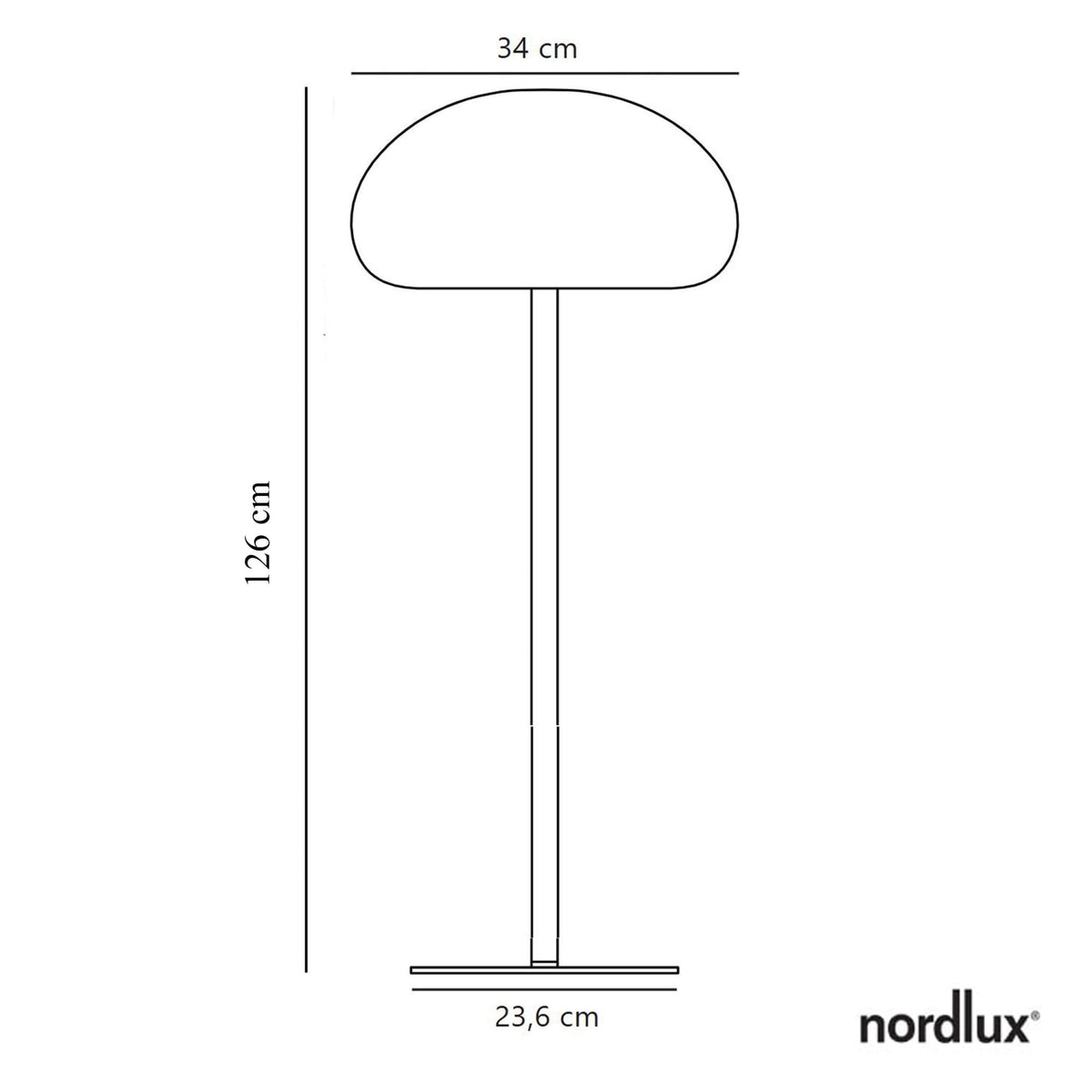 Sponge 34 Rechargeable Floor Lamp in Black