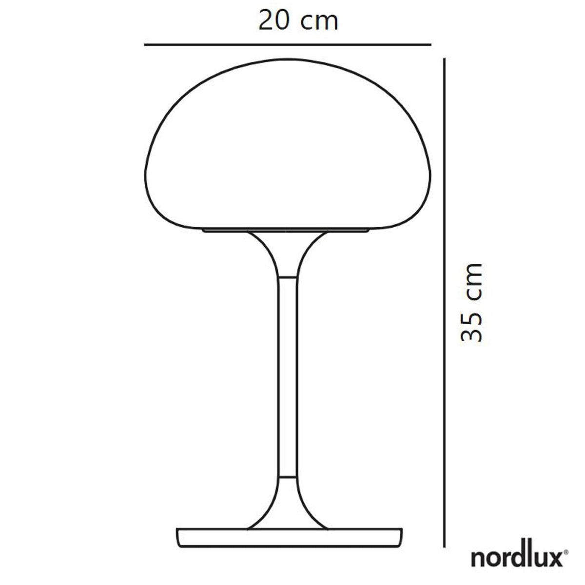 Sponge Rechargeable Table Lamp in Black