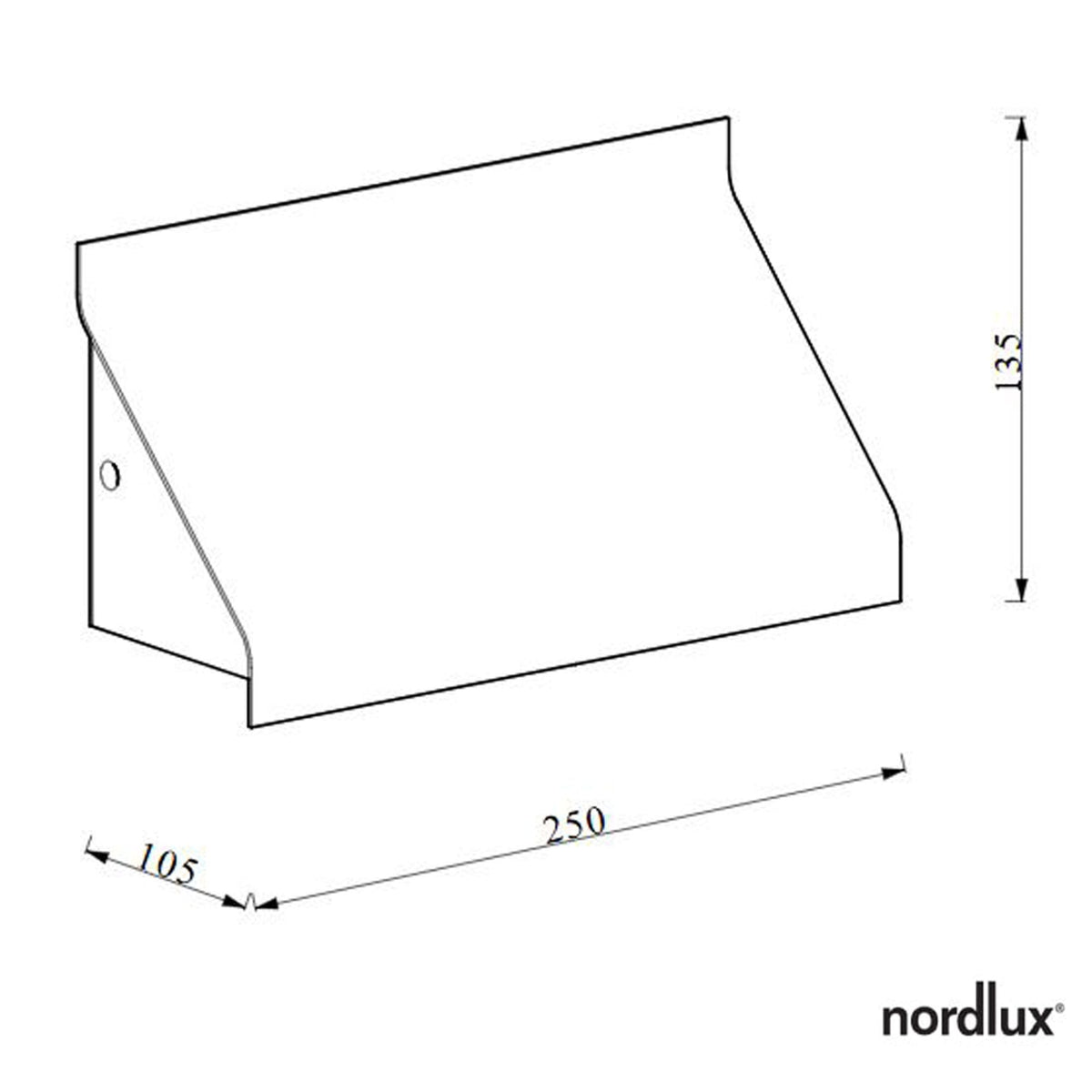 Tadas IP54 Outdoor Wall Light in Black