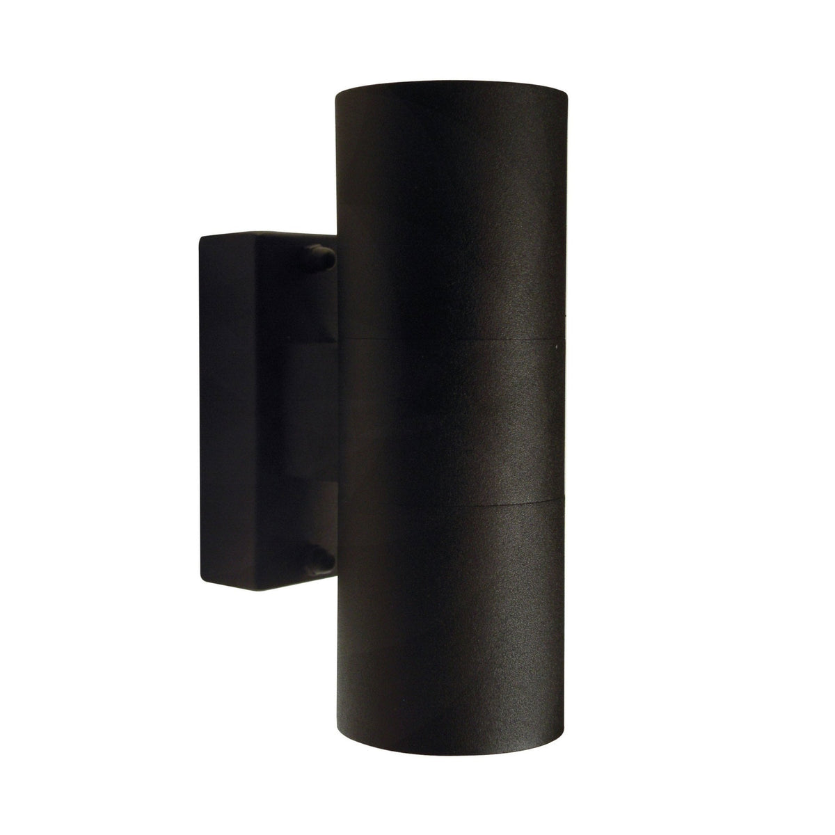 Tin Outdoor IP54 Up and Down Wall Light in Black