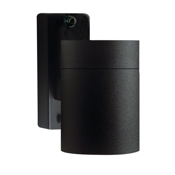 Tin Outdoor IP54 Single Wall Light in Black