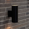 Tin Maxi Outdoor IP54 Up and Down Wall Light in Black
