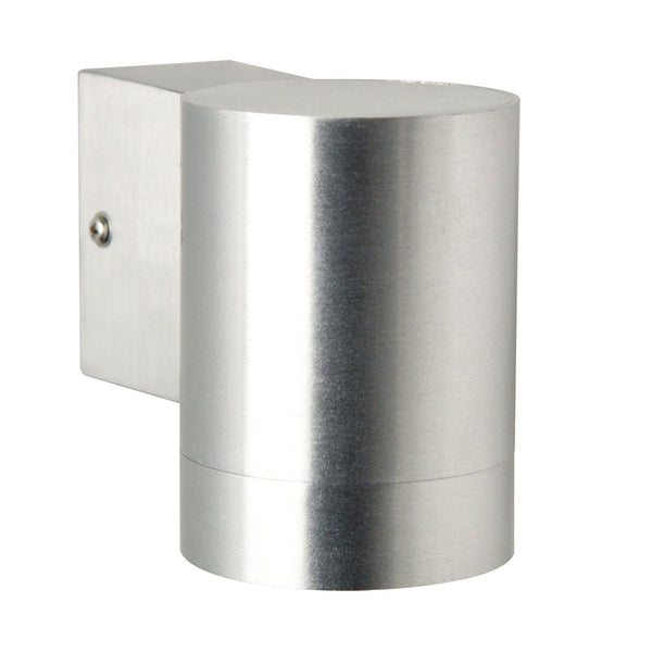 Tin Maxi Outdoor IP54 Single Wall Light in Aluminium