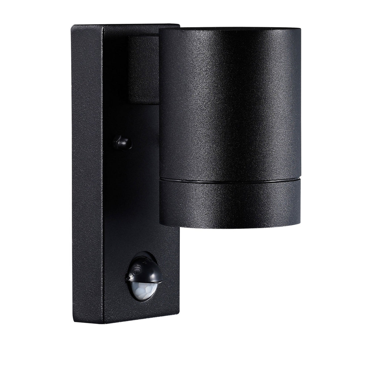 Tin Maxi Outdoor IP54 Single PIR Wall Light in Black