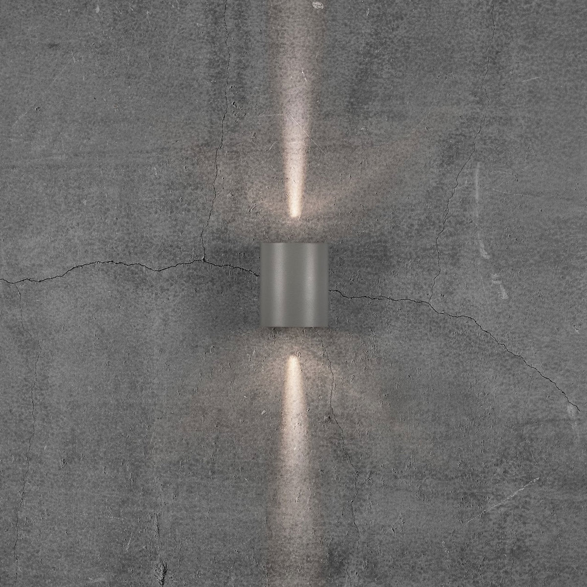 Canto 2 IP44 Up and Down LED Wall Light In Grey
