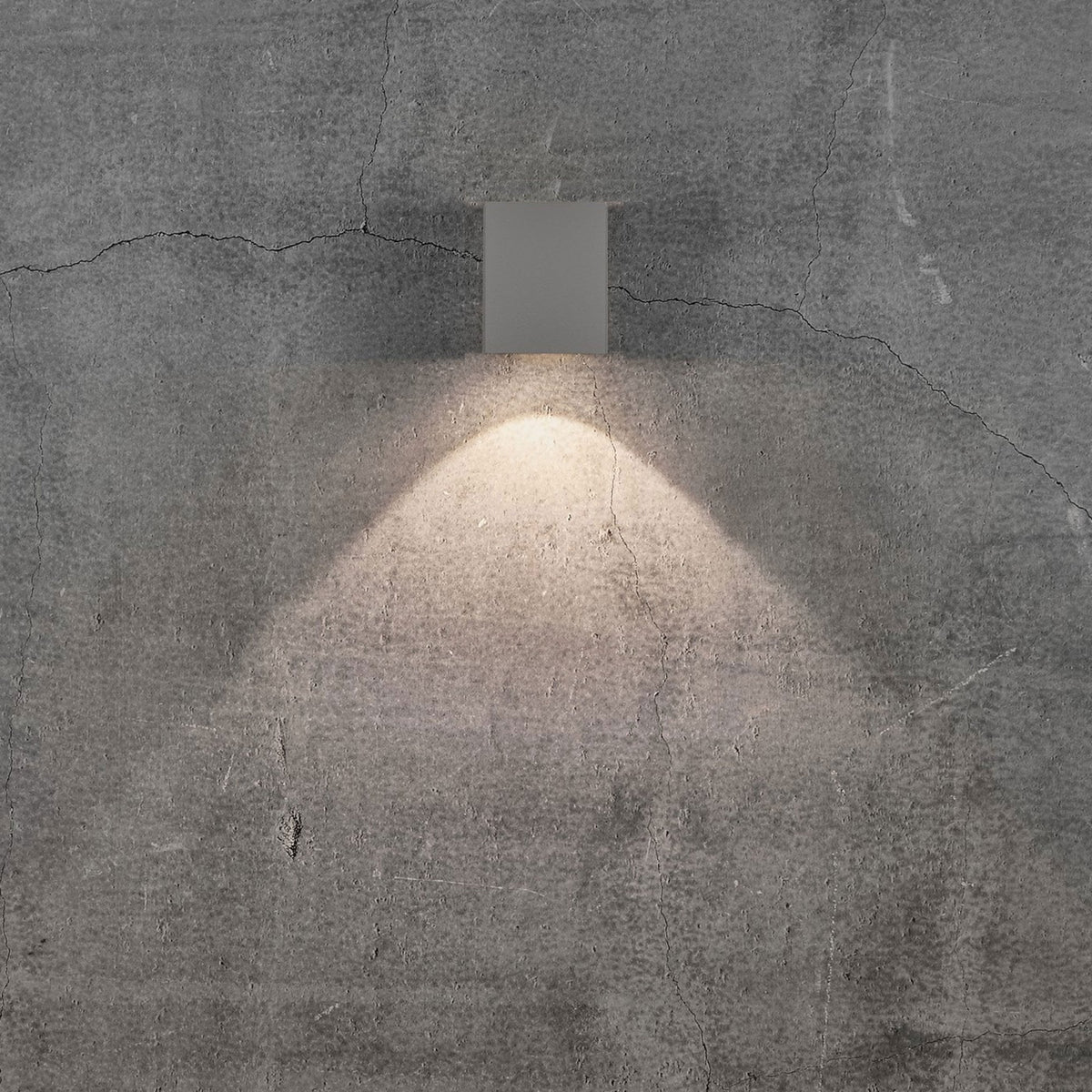 Canto Kubi 2 IP44 Up and Down LED Wall Light in Grey