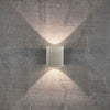Canto Kubi 2 IP44 Up and Down LED Wall Light in Stainless Steel