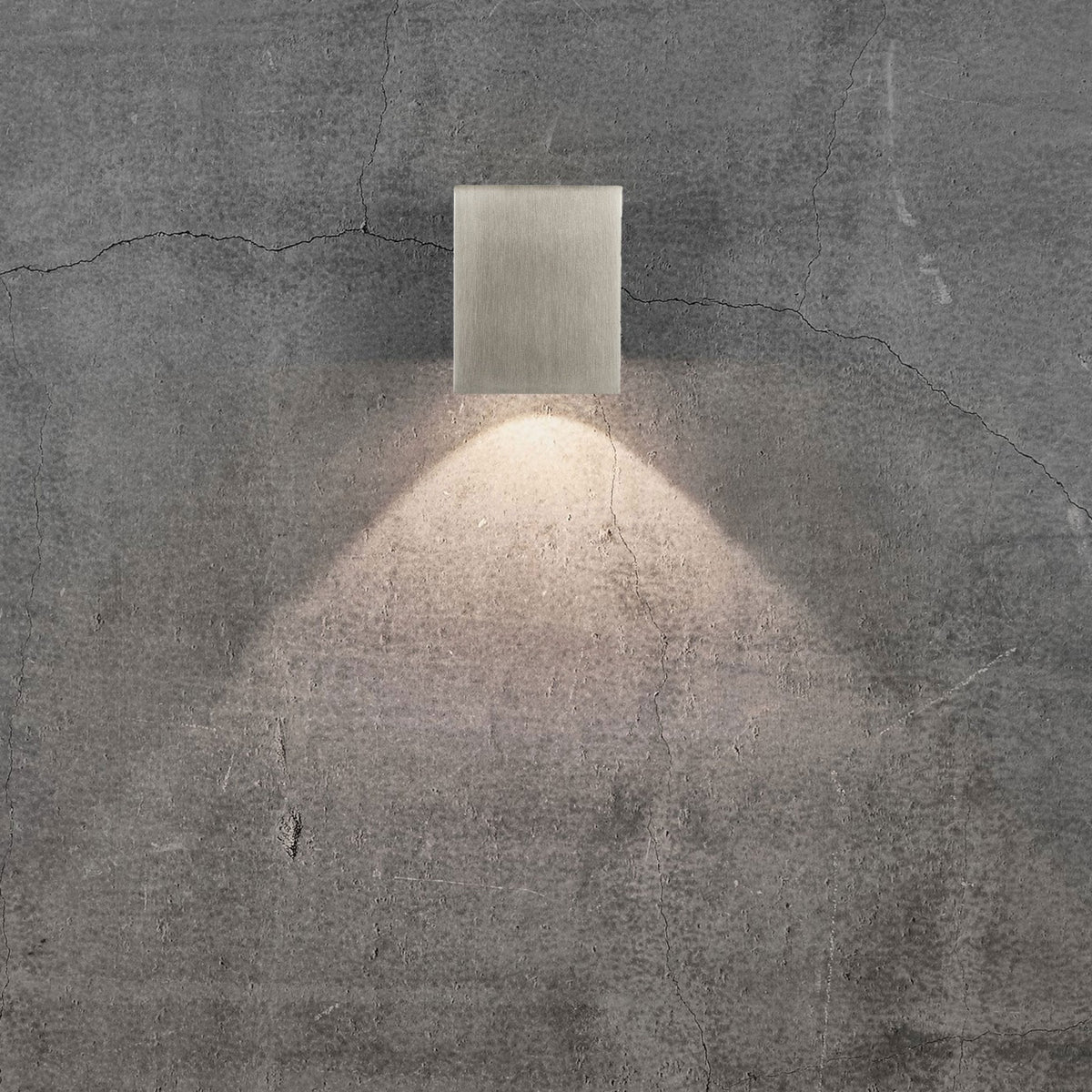 Canto Kubi 2 IP44 Up and Down LED Wall Light in Stainless Steel