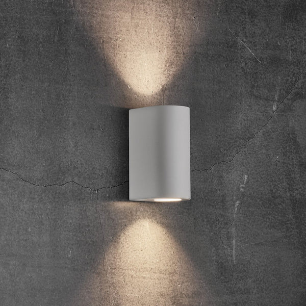 Canto Maxi 2 IP44 Up and Down Wall Light in White