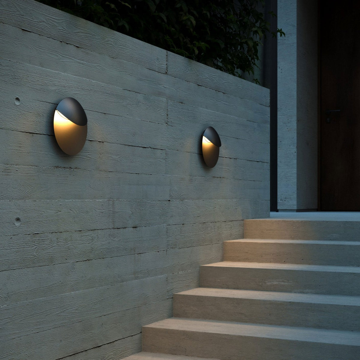 Valopin Coastal Outdoor LED Wall Light in Black