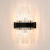 Kelly 400mm Wall Light in Satin Black & Clear Glass