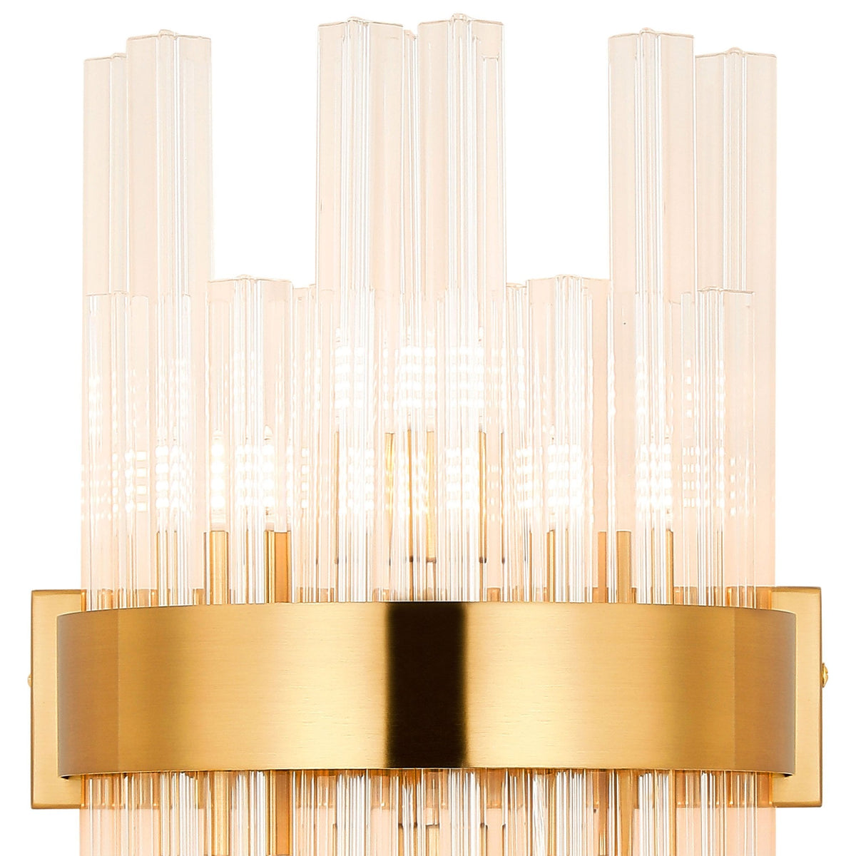 Kelly 400mm Wall Light in Brass & Clear Glass