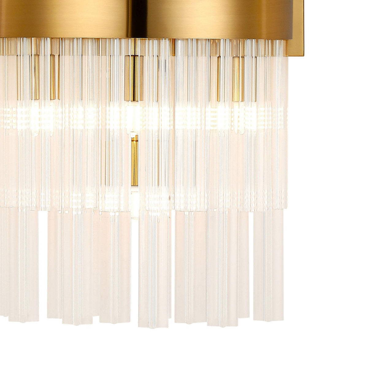 Kelly 500mm Wall Light in Brass & Clear Glass