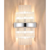 Kelly 500mm Wall Light in Polished Nickel & Clear Glass