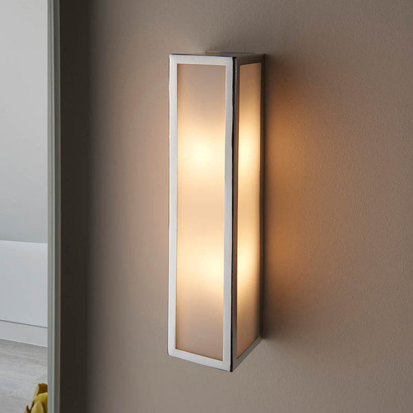 Newham Two Light Bathroom Wall Light in Chrome