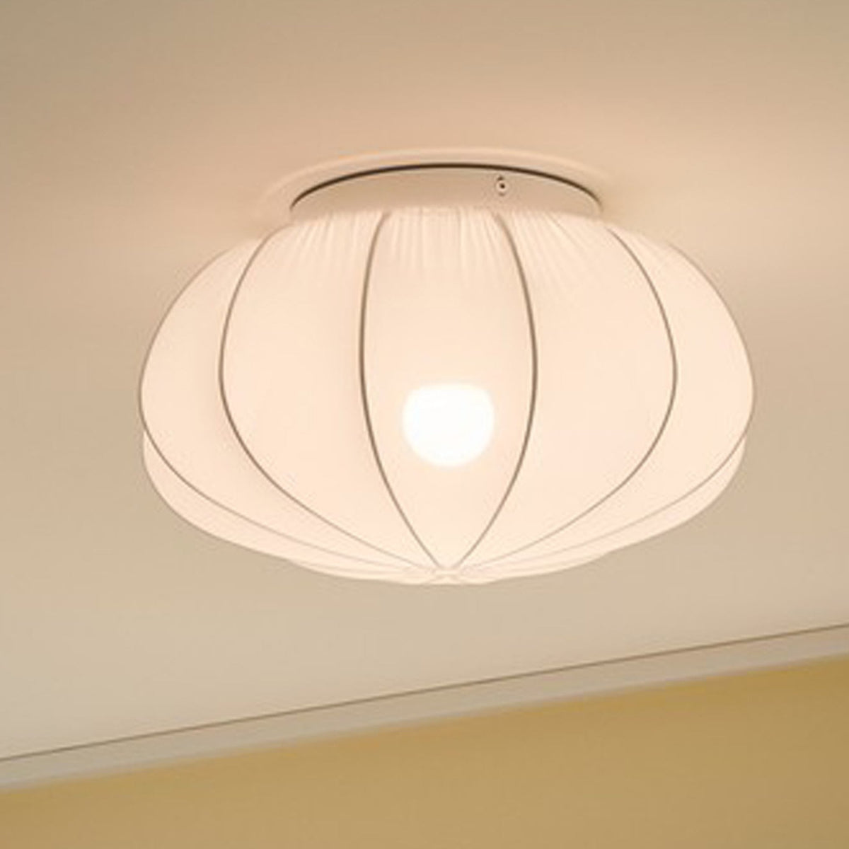Aeron 40 Fabric Ceiling Light in Natural White