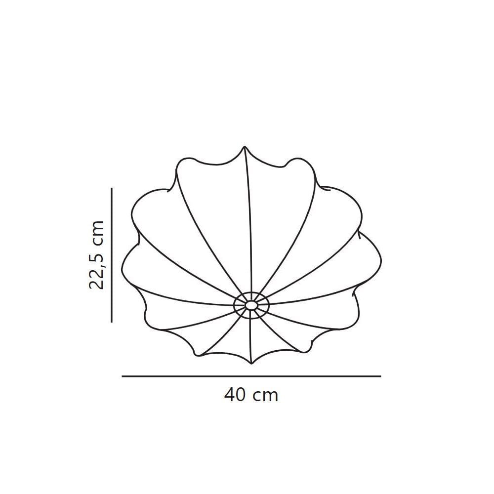 Aeron 40 Fabric Ceiling Light in Natural White