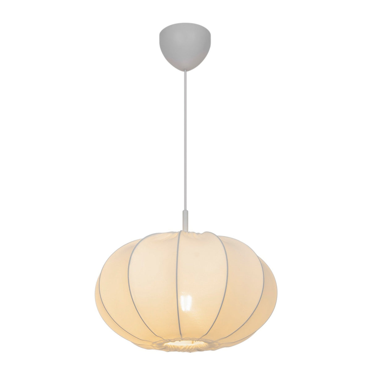 Aeron 40 Fabric Pendant Light in Natural White