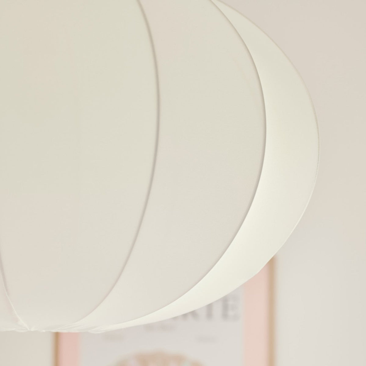 Aeron 60 Fabric Pendant Light in Natural White