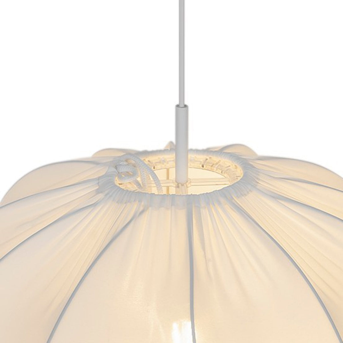 Aeron 60 Fabric Pendant Light in Natural White