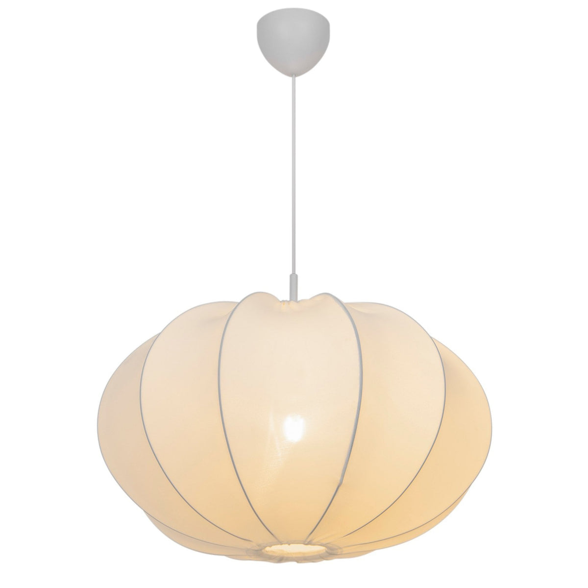 Aeron 60 Fabric Pendant Light in Natural White