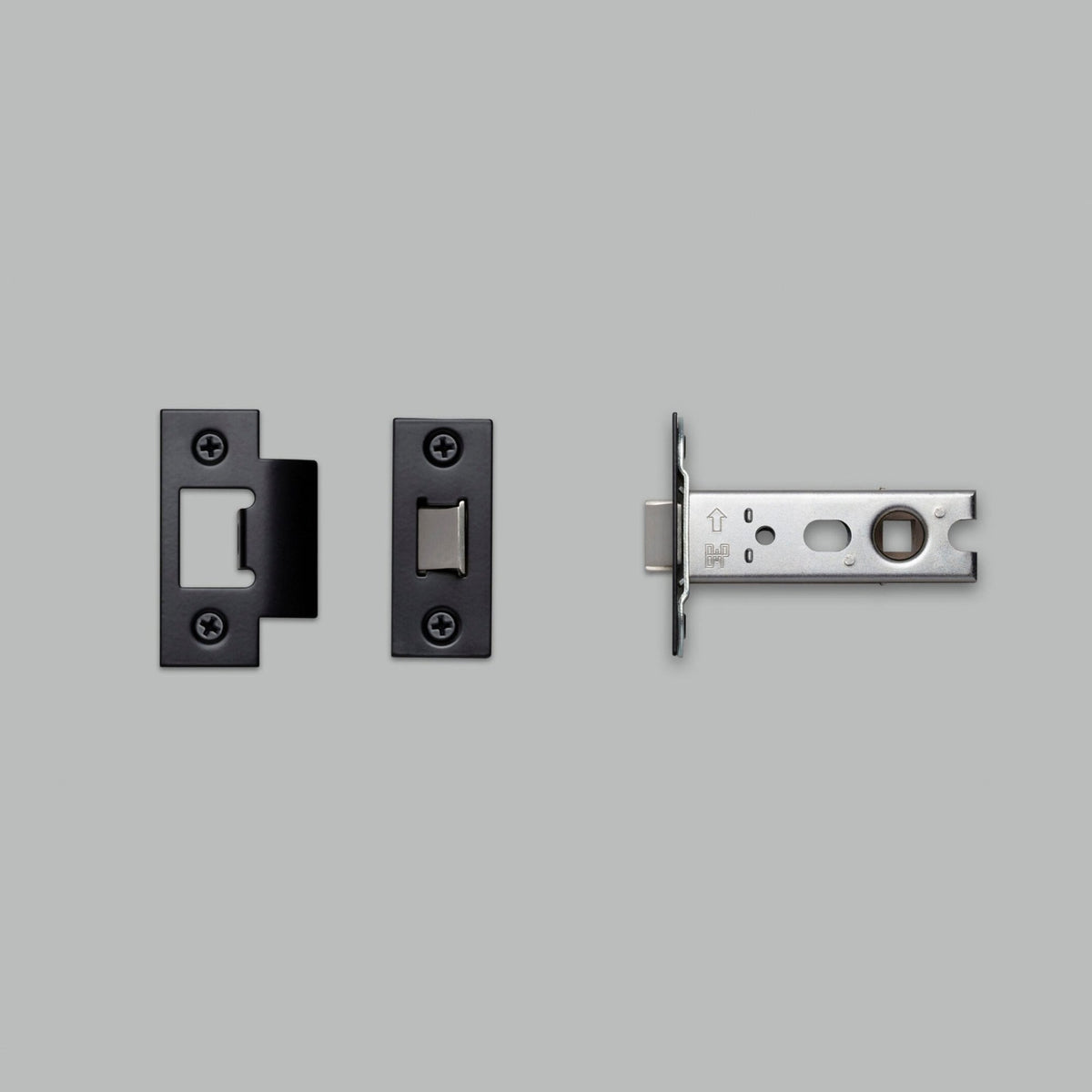 57mm Tubular Door Handle Latch In Black