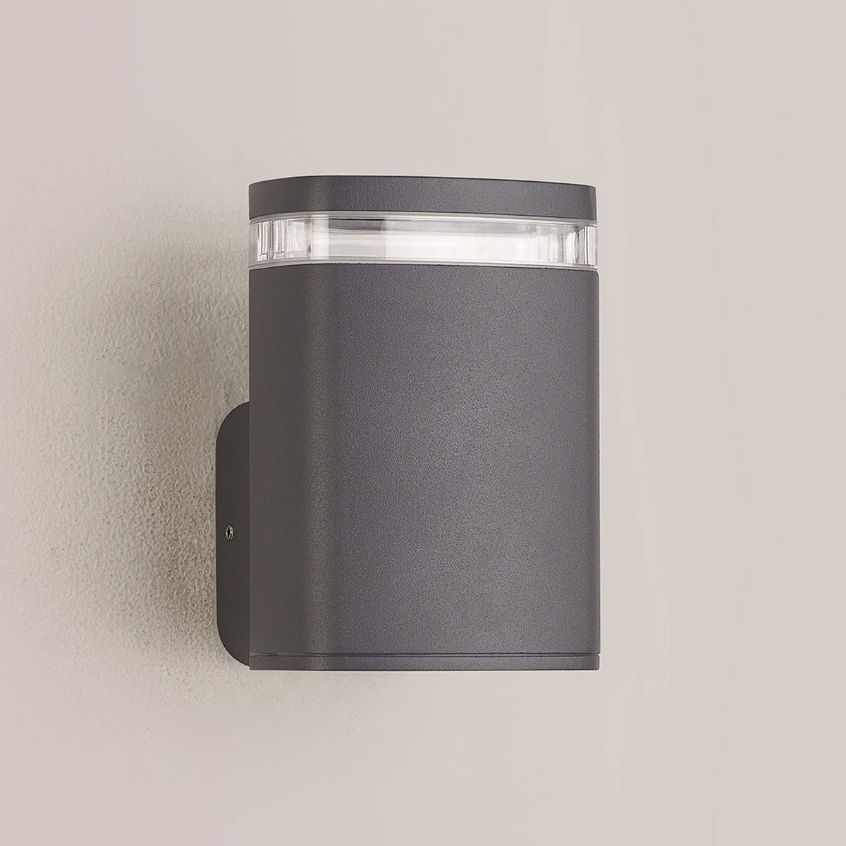 Jedburgh Single IP54 Exterior Up or Down Wall Light in Grey