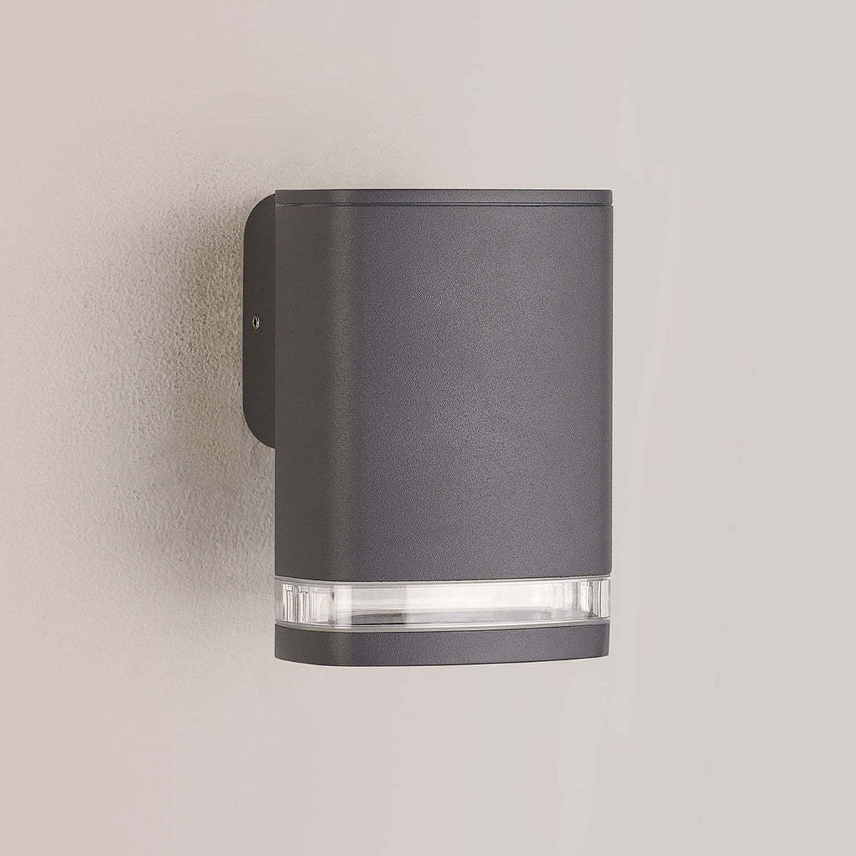 Jedburgh Single IP54 Exterior Up or Down Wall Light in Grey