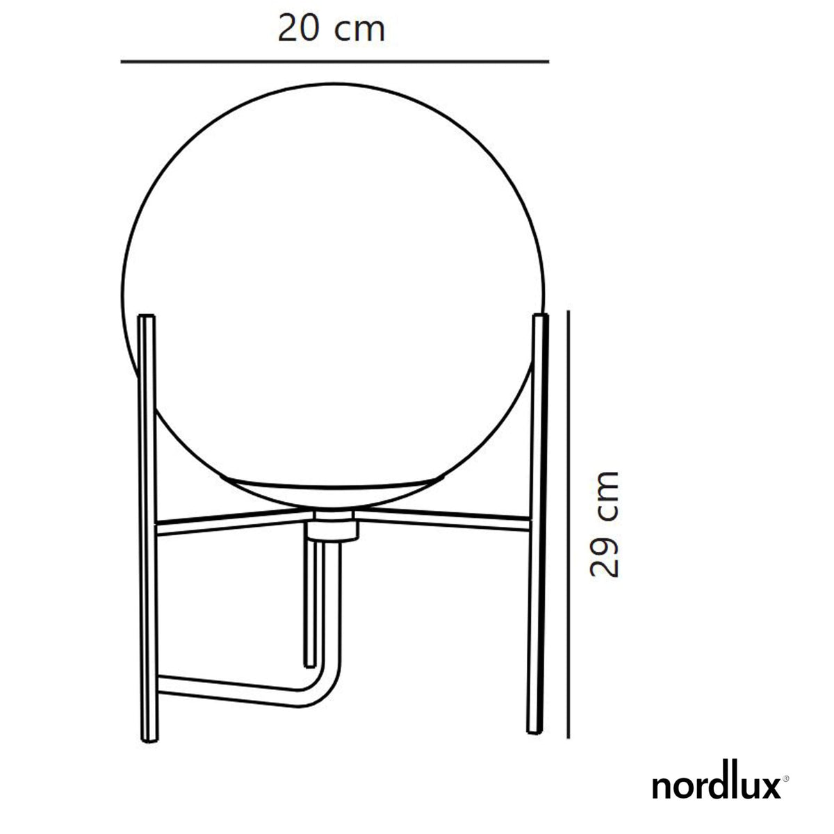 Alton Table Lamp With Smoked Glass In Black