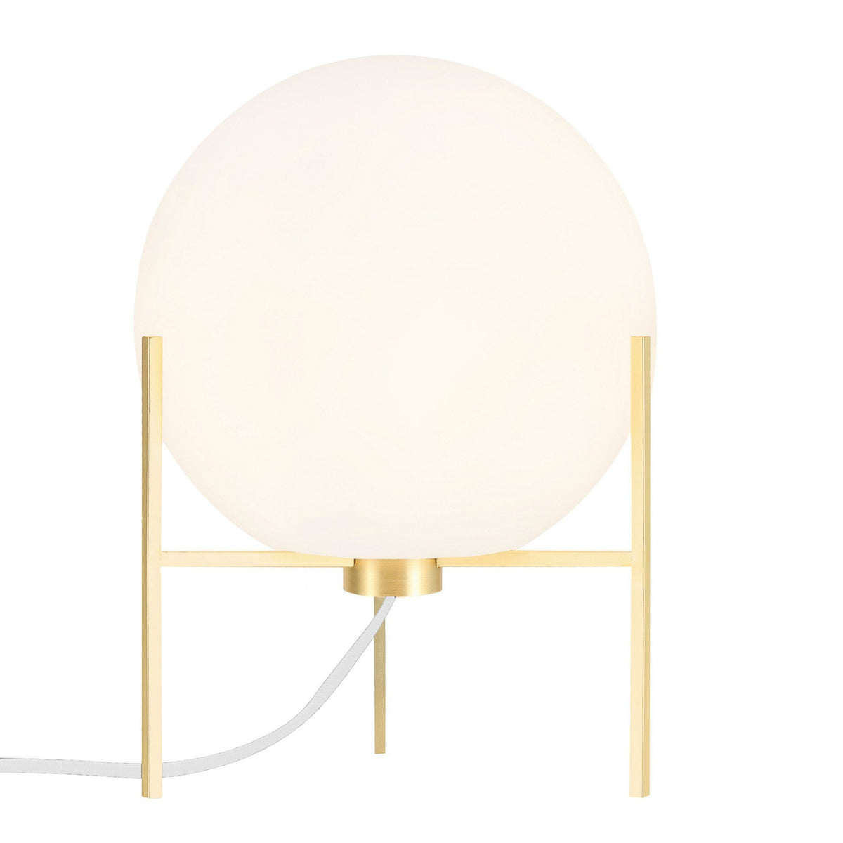 Alton Table Lamp With Opal Glass In Brass
