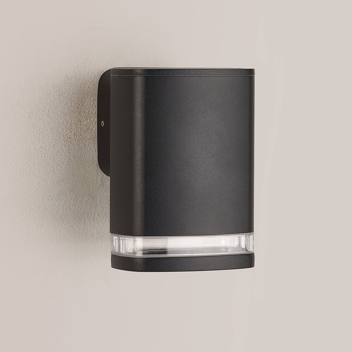 Jedburgh Single IP54 Exterior Up or Down Wall Light in Matt Black