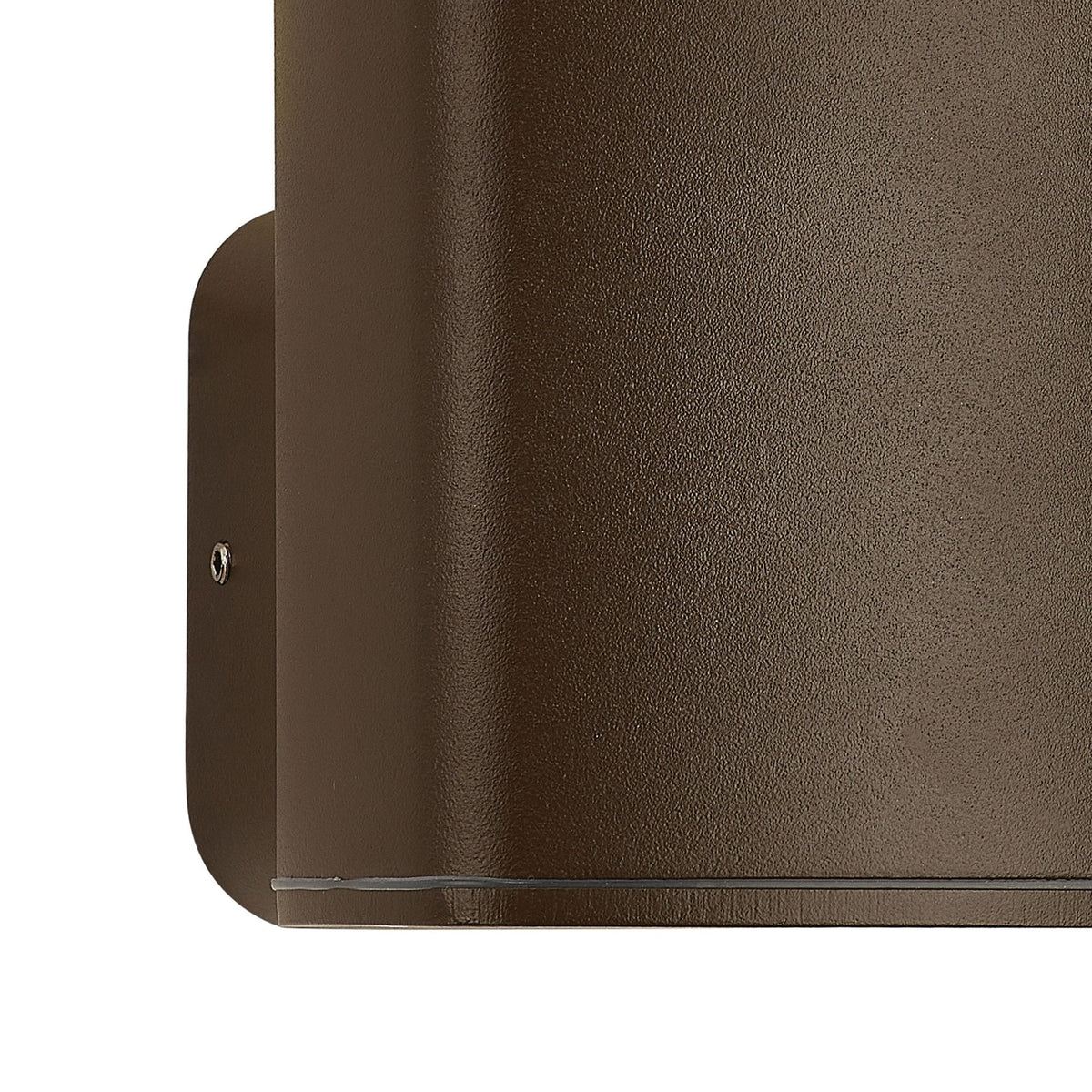 Jedburgh Single IP54 Exterior Up or Down Wall Light in Matt Brown