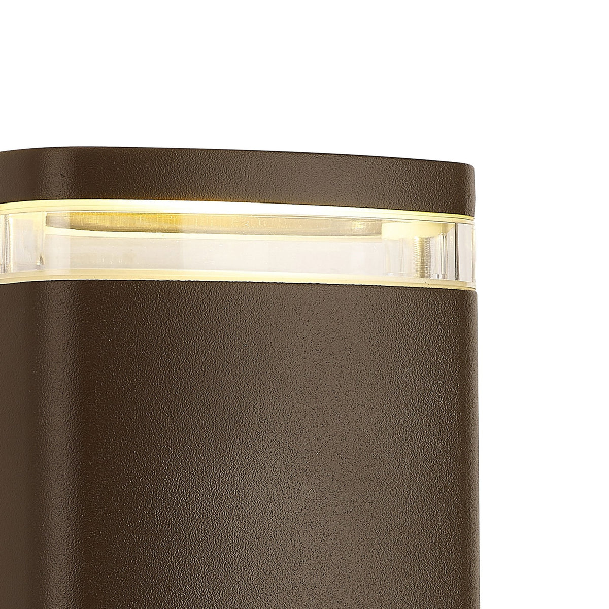 Jedburgh Single IP54 Exterior Up or Down Wall Light in Matt Brown