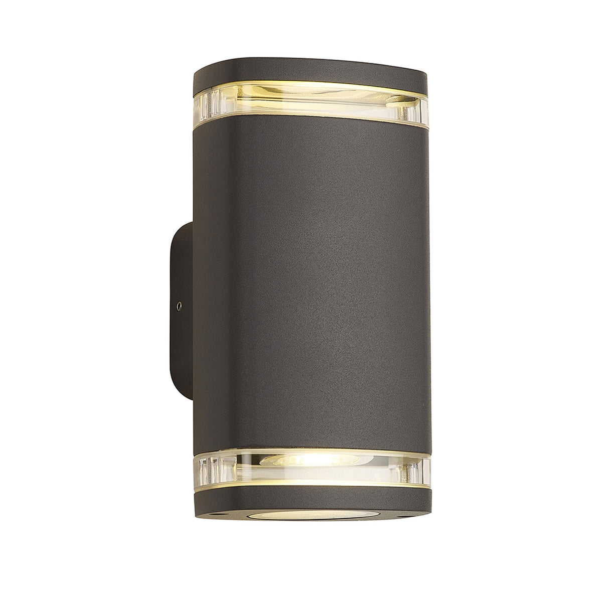 Jedburgh Double IP54 Exterior Up & Down Wall Light in Grey