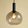 Alton 25 Smoked Glass Pendant In Black