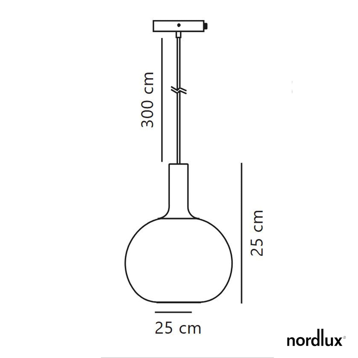 Alton 25 Smoked Glass Pendant In Black