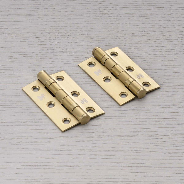 76 Door Hinge Set In Brass